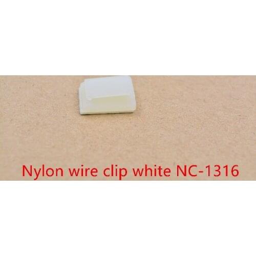 Stick type wiring fixed seat nylon wire clip black plastic self adhesive wire tie base cable clamp clip # white NC-1316 10pcs