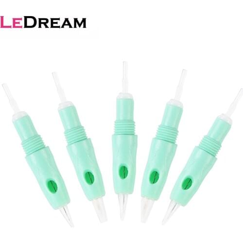 30pcs/lot Disposable Sterilized 8mm Screw Green Microneedling Microblading Tattoo Cartridges Needles For Permanent Makeup
