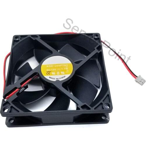 Original KDE1209PTS3 DC 12V 1.7W 2-wire Square Cooling Fan