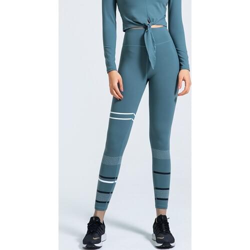 Sportswear For Women Fitness Wear Running Riding Clothing Casual Hips Pants Stripe Female Gym Sport Leggings Forging Trousers