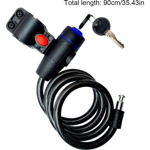 Universal Anti-Theft Bike Bicycle Lock Stainless Steel Cable Coil For Castle Motorcycle Cycle Mtb Bike Security Safety Lock