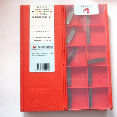 10pcs JT1225 QCMB030003N-MT QCMB030004N-GM Carbide Grooving insert Turning Cutting Tool Parting Off