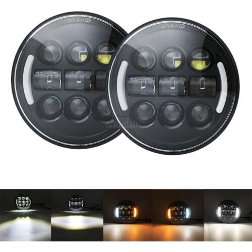 2pcs 5.75 inch LED Headlights For Iron 883 Dyna 5 3/4" Headlamp for Triumph Rocket iii 3 & Speed Triple & Street Triple