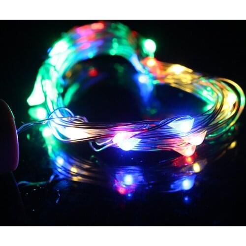 4.5V 1.2W 2M 20 String Light Copper Wire Fairy Stopper Atmosphere Lamp for Christmas Tree DIY Home Decoration