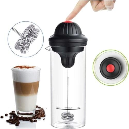 400ml Electric Milk Bubbler Kitchen Milk Foamer Frother Cup for Coffee Cappuccino Household Portable Automatic Whisk Mixer