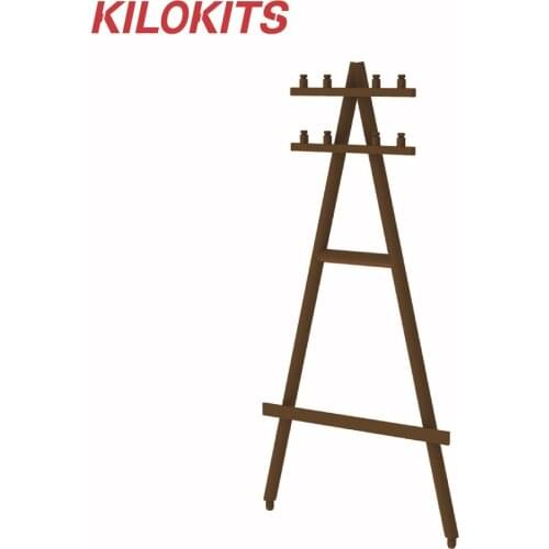 5PCS 1/35 Telegraph Poles Plastic Unpainted Model Building Kits WWII Military Diorama Accessories