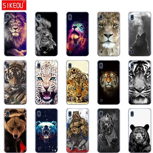 Case For Samsung A10 Case Silicon Cover Phone Case For Samsung Galaxy A10 GalaxyA10 A 10 SM-A105F A105 A105F wolf tiger lion