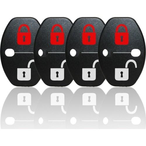 DIY Lock Sticker Car Door Lock Cover Fit For Volkswagen UP Sharan Caravelle Vento EOS Sportsvan Variant Multivan 4pcs Per Set