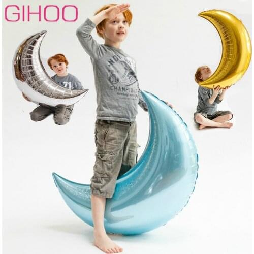 30inch Large Moon 18inch Star Foil Helium Balloon Classic Toys Kids Birthday Party Wedding Decoration Supplies Big Moon Balloons