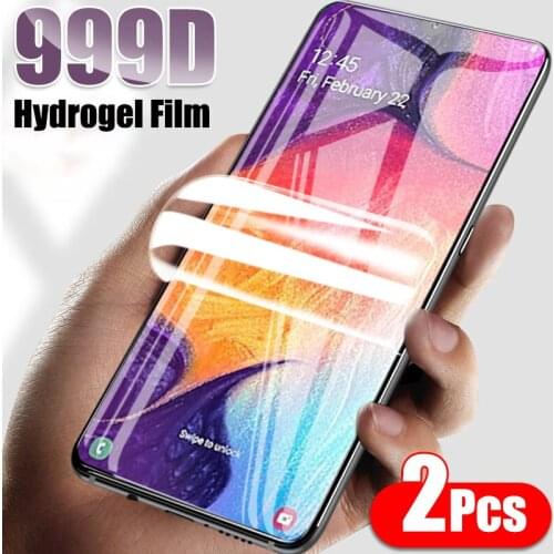 2Pcs Hydrogel Film Not Glass For Samsung Galaxy A51 A50 A71 A30 A40 A70 A10 Screen Protector A21S A30S A20 A60 A80 A90 Soft Film