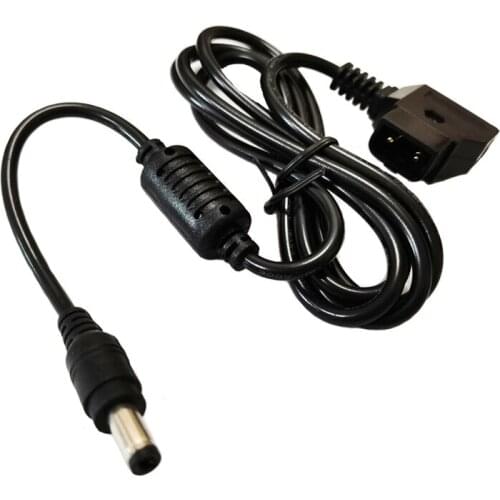 NCHTEK D-Tap Male to 5.5x2.5mm DC Male Plug Power Adapter Cable with Magnetic Ring, BMCC Power Cord/Free shipping/5PCS
