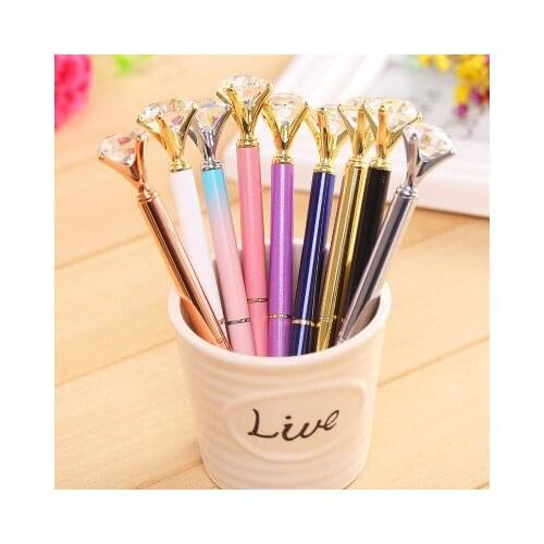 New arrival diamond pen queen gem crystal gift pen 500pcs
