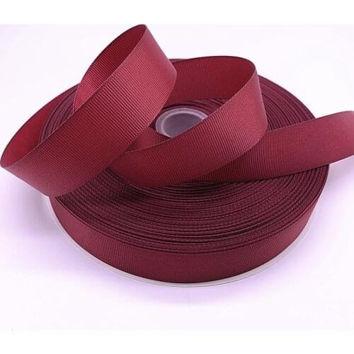 New 5yards 6mm 10mm 15mm 20mm 25mm 38mm Grosgrain Ribbon for Christmas Wedding Decoration DIY Sewing Handmand Crafts #25