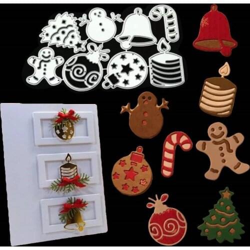 Christmas Pendant Metal Cutting Dies for Scrapbooking Handmade Tools Mold Cut Stencil New 2021 DIY Card Make Mould Model Craft