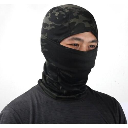 Tactical Camouflage Full Face Mask CS Game Army Hunting Riding Sports Helmet Lining Cap Outdoor Military Warm Hood