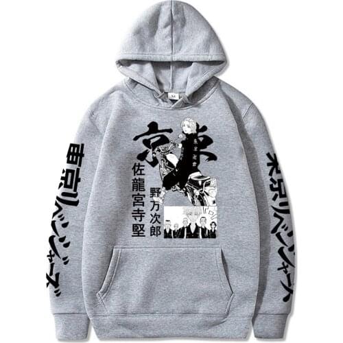 Mikey Print Hoodie Tokyo Revengers Japanese Anime Sweatshirt Women Men Loose Oversized 4XL Solid Casual Pullovers Streetwear Top
