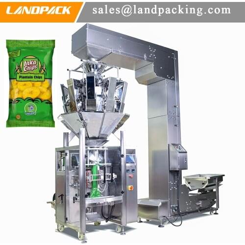 Banana Slices Vertical Form Fill Seal Machine Plantain Chips Packing Machine