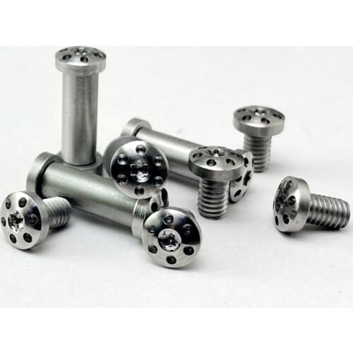 2Pieces Stainless Steel Screws for Diy Knife handle Material Making T8 plum Nails sharp Straight folding knife