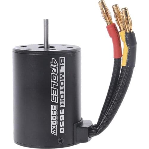 3650 3900KV Waterproof Brushless Electric Motor Sensorless for 1/8 1/10 RC Car Part 94123 Truck Crawler