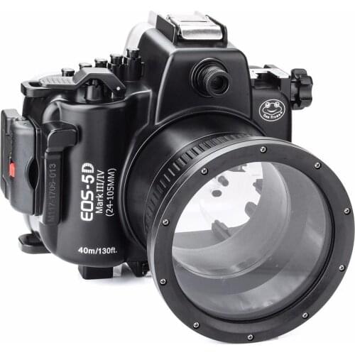 SeaFrogs 40M 130ft Diving Waterproof Housing Case for Canon 5D III IV 5D3 5D4