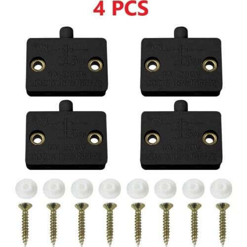 4 Pcs Wardrobe Light Switch Door Touch Switch Automatic Lighting For Bedside Table Wine Cabinet Cupboard Door Control