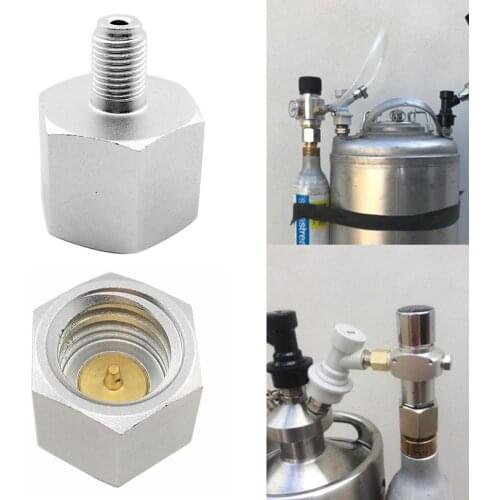 3/8UNF-24 to CGA320 Soda Maker CO2 Cylinder Tank Refill Connector Adapter Kit