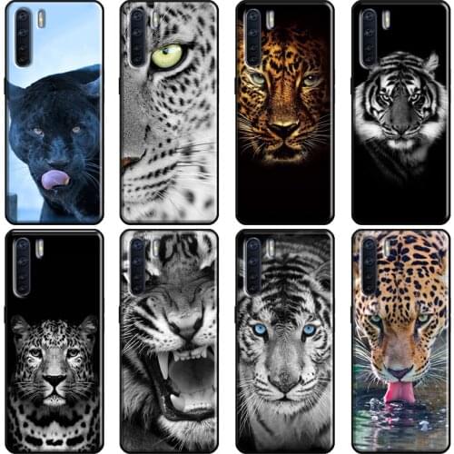 Cheetah Panther tiger lion Cover For OPPO A5 A9 A31 A53 2020 A1K A5S A15 A52 A72 A83 A91 F5 F7 Reno 2 Z 4 Pro Case