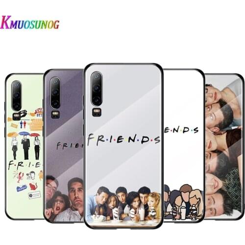 Friends tv Show For Huawei P40 P30 P20 P10 Pro Plus Lite 5G 2019 Tempered Glass Cover Shell Luxury Phone Case