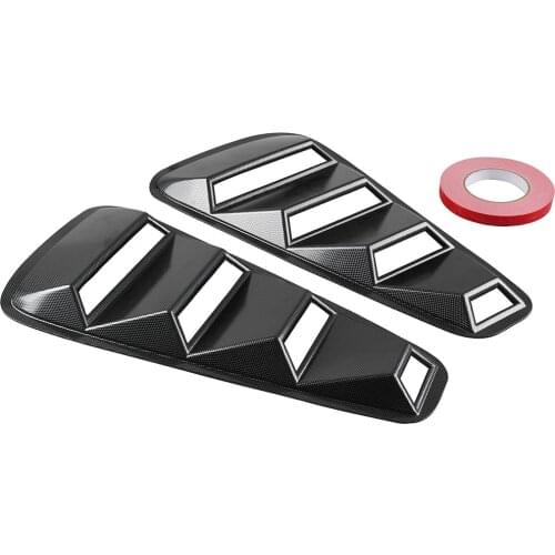 1/4 Quarter Black Side Window Louvers Scoop Cover Vent For 05-14 Ford Mustang