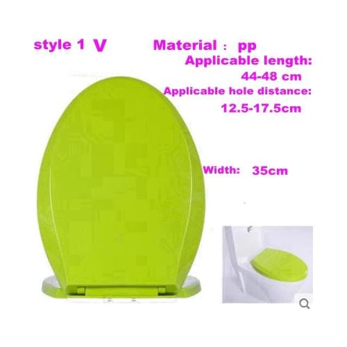Colour Toilet lid general thickening toilet seat closet lid slow down toilet lid type U V O old style