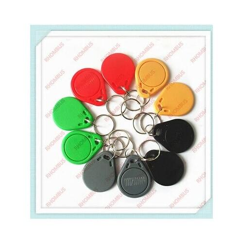EM 4100/4102 Keychains 125Khz RFID Proximity ID Card Token Tags Key Fobs