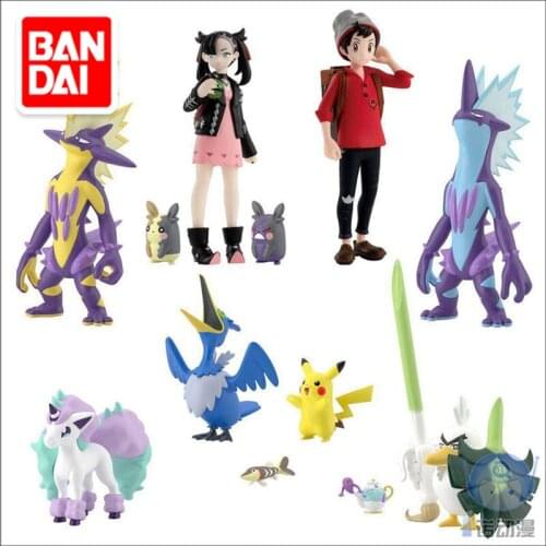 Bandai Pokemon Anime Figure Galar Region Set 2 Genuine Model Capsule Toys Collection Decoration Anime Peripheral Children Toys