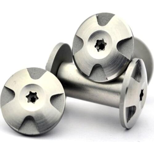 M4-12mm DIY Tool Folding Knife Spindle Pair Lock Screw Knife Handle Spindle Accessories -2 pcs stainless steel