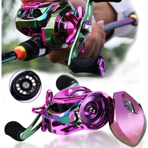 Sougayilang 12 +1BB Baitcasting Reels 7.2:1 High Speed Casting Reel Aluminum Spool with Magnetic Brake for Saltwater Freshwater