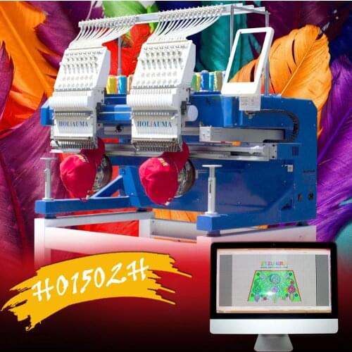 China 10 years service ! Newest tajima 47 head HOLiAUMA factory computer embroidery machine hat/t-shirt/flat DAHAO A15 computer