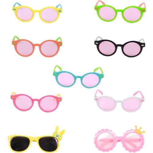 Doll Sunglasses Crown, Rabbit Kids Toy Fit 18 Inch American Doll&43Cm Born Baby,Our Generation,Birthday Girls Toy Gift
