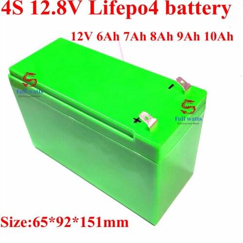 Rechargeable 12V 12Ah 11Ah 10Ah 9Ah 8Ah 7Ah 6Ah 5Ah LiFePO4 lithium battery pack Not lead acid for power 100w car toy led