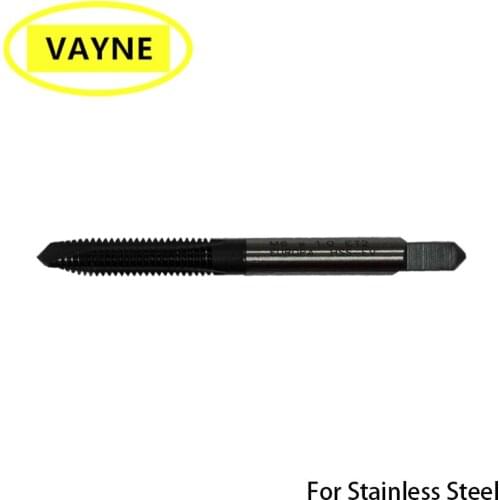 VAYNE HSSE Metric machine Spiral Pointed Taps For Stainless Steels M6/M7*1 M8 Fine Thread screw tap M6/M7*0.5 M6/M7*0.75 Black