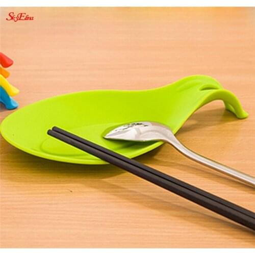 Multipurpose Silicone Spoon Rest Pad Food Grade Silica Gel Spoon Put Mat Device Spoon Pad Drink Glass Coaster Kitchen 5z