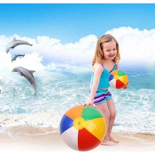 25/30/36cm Inflatable Ball Blowup Panel Beach Ball Holiday Party Swimming Garden Toy Balloons Swim Pool Play Party Water Game
