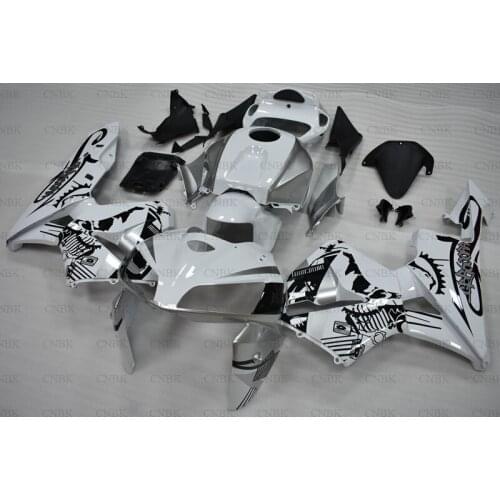 For CBR 600 RR 2005 - 2006 Fairing Kits CBR 600 RR 05 White Black Bodywork CBR600 RR 2005 Fairings Unpainted