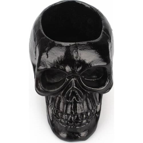 Skull Office Stationery Storage Pen Container Terror Funny Man Skull Makeup Pen Storage Container