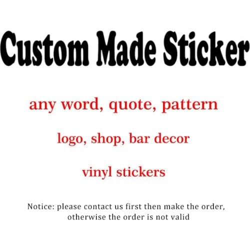 Custom Made Wall Stickers Send us the Picture Customized Wall Decals Home Decoration Quote Words Pattern logo Vinyl Stickers