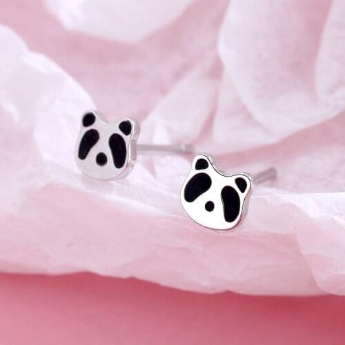 Todorova Cute Panda Stud Earrings For Women Lovely Animal Earrings Cartoon Bear Small Earrings Girls Kids Fashion Jewelry