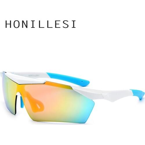 HONILLESI TR90 Polarized Sports Men Sunglasses Sun Glasses 2019 New Oversize Big Frame Fishing Protection Goggles 5 Lens 8004