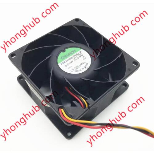 SUNON PMD2408PMB1-A (2).F.GN DC 24V 9.6W 80x80x38mm Server Cooling Fan