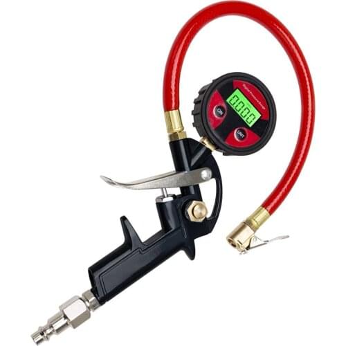 Heavy Duty Digital Tire Inflator With Pressure Gauge Lock-On Air Chuck 0-150 PSI