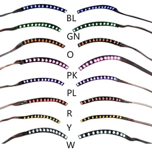 Eyelashes LED Light Up Waterproof False Eyelashes Halloween Party Eyelid Luminous Lashes