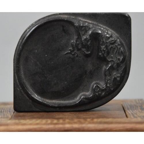 Tibet Hongshan Culture Natural Meteorite Antique Inkstone Desk Statue Collection Pendant Decoration Decoration Home Accessories
