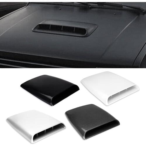Universal Car Accessories Air Flow Intake Scoop Bonnet ABS Air Vent Cover Hood Decorative Trim 4Colors
